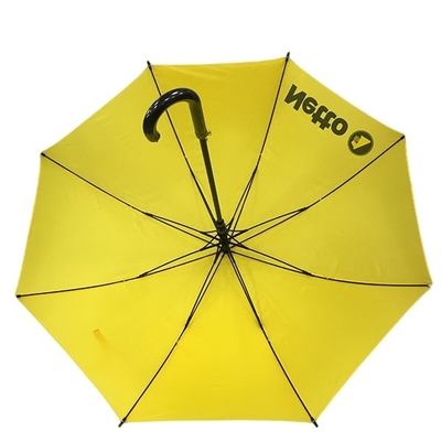 Gele de Paraplu Automatische 50 Duim van het Glasvezelkader met Druk
