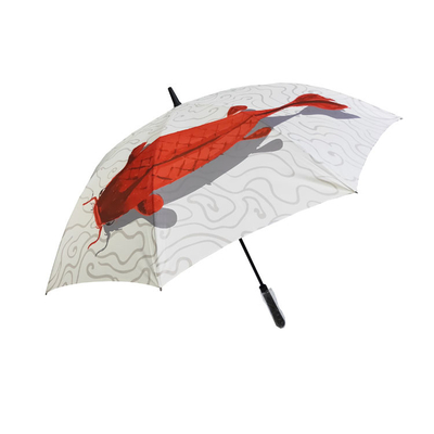 Vis 62/68/72 inch grote winddichte paraplu dubbele luifel geventileerd