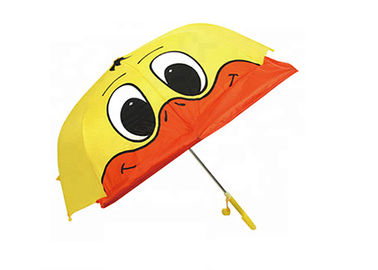 De gele 3D Paraplu van de Jonge geitjeseend, van de de Eendparaplu van Kinderen de Stevige Bestand Wind