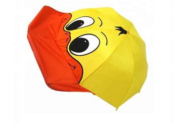 De gele 3D Paraplu van de Jonge geitjeseend, van de de Eendparaplu van Kinderen de Stevige Bestand Wind