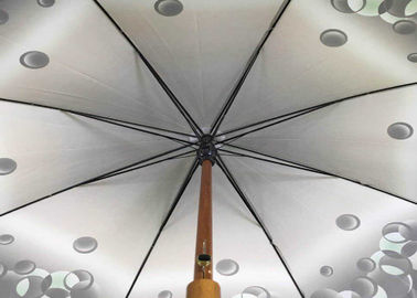 De UVparaplu van de Beschermings Houten Stok, Klassiek Paraplu Houten Handvat