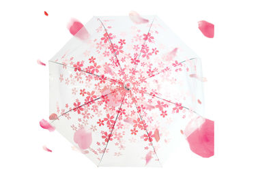 De modieuze Dames doorboren Transparante Paraplu, Grote Duidelijke Koepelparaplu