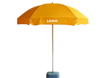 De intrekbare Paraplu van het Staaf Windstrand, Promotiestrandparaplu's Twee Lagen