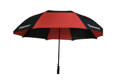 Zwart Rood Dubbel van de de Paraplu'swind van het Luifel Windgolf Bestand de Greep Plastic Handvat