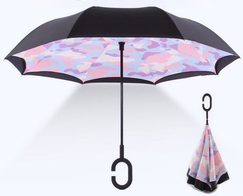 8mm de Polyesteromgekeerde Omgekeerde Paraplu van de Metaalschacht