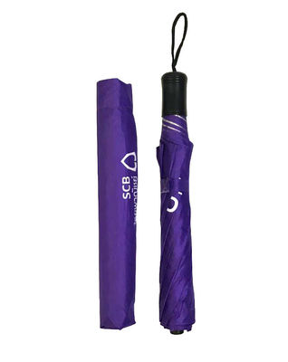 De in het groot Paraplu van het Handvat Compacte 2 Vouwen van SilkLogo Plastic Rechte