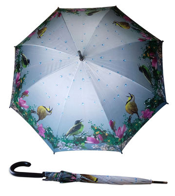 8mm de Wind Rechte Paraplu van de Metaalschacht voor Vrouwen