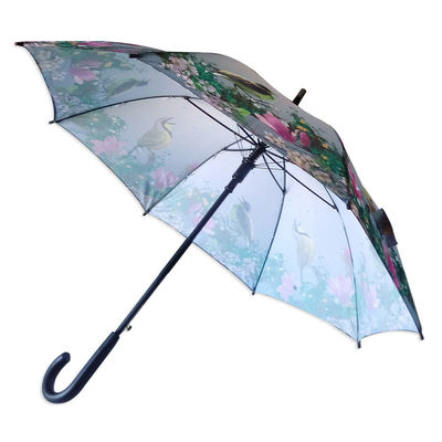 8mm de Wind Rechte Paraplu van de Metaalschacht voor Vrouwen