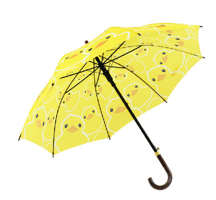 Paraplu van het het Handvat Compacte Golf van de jonge geitjes de Leuke Gele Eend J