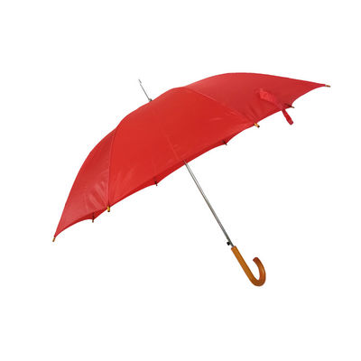 AZO Vrije Houten het Handvat Auto Open Paraplu van de 23 Duimj Vorm