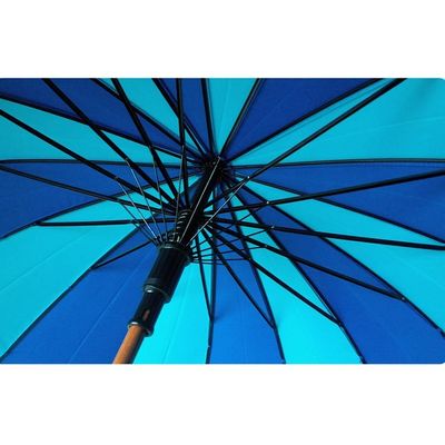 Paraplu van het het Handvat Grote Golf van PAHS de Automatische Open Houten Wind