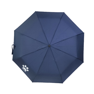 De fantastische 3 Vouwende Paraplu van de Pongézijderegenjas met Opslaghandvat