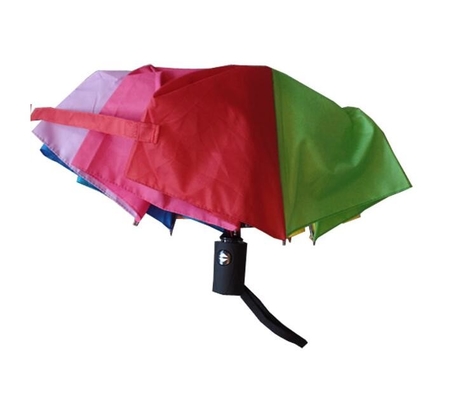 Vouwbare Auto Open en Dichte Paraplu 21 van de Regenboogpongézijde &quot; x8k