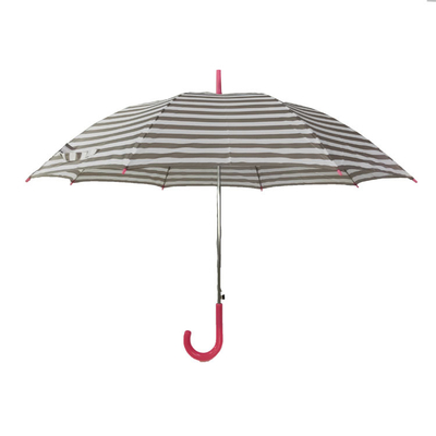 Wind 23“ Polyester190t Rechte Paraplu met Houten Handvat