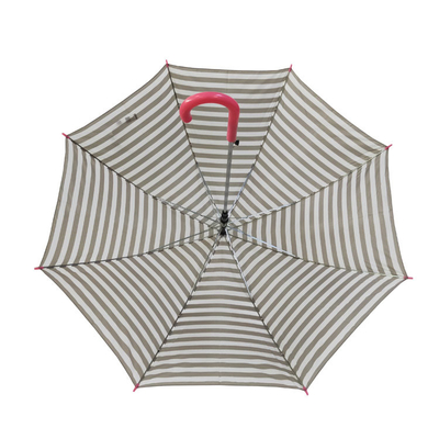 Wind 23“ Polyester190t Rechte Paraplu met Houten Handvat