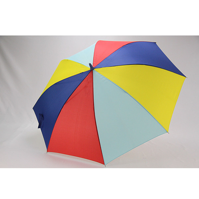BSCI-Pongézijdestof Drie Paraplu's van het Kleuren de Gezamenlijke Kleurrijke Golf