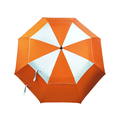 Dubbele de Parapluopening van het Lagengolf Sterk met Logo Prints