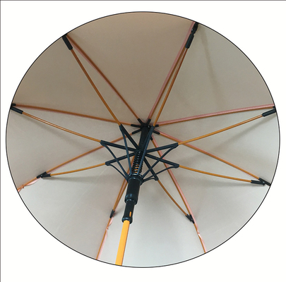 De passende van de de Parapluglasvezel van het Kleuren Oranje Lange Compacte Golf Schacht en de Ribben