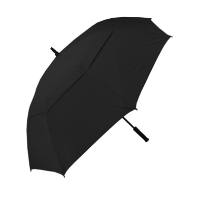 De aangepaste Dubbele Luifel van Logo Windproof Fiberglass Golf Umbrella