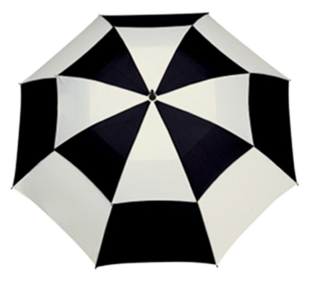 De aangepaste Dubbele Luifel van Logo Windproof Fiberglass Golf Umbrella