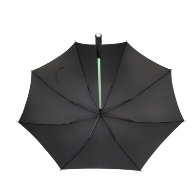 Standaardgrootte Handleiding Open LED Schacht Paraplu Met Winddicht Frame