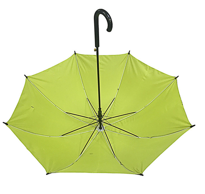 Zwarte UV-bestendige Pongee Auto Open Stick Paraplu Diameter 105cm