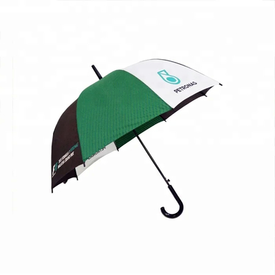 Automatisch open winddicht polyester 8-ribbed golf paraplu met ergonomisch handvat