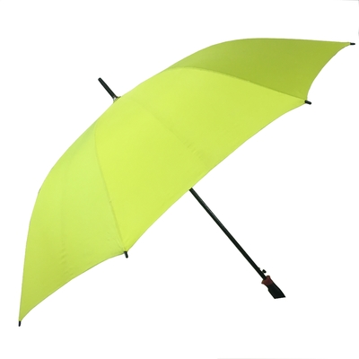 Winddicht zwart Compact Golf Parasol / Compact Golf regenjas met rechte handvat