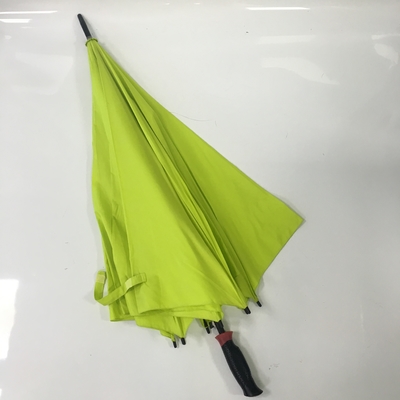 Winddicht zwart Compact Golf Parasol / Compact Golf regenjas met rechte handvat