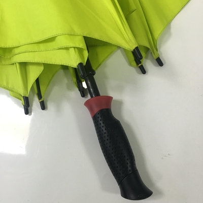 Winddicht zwart Compact Golf Parasol / Compact Golf regenjas met rechte handvat