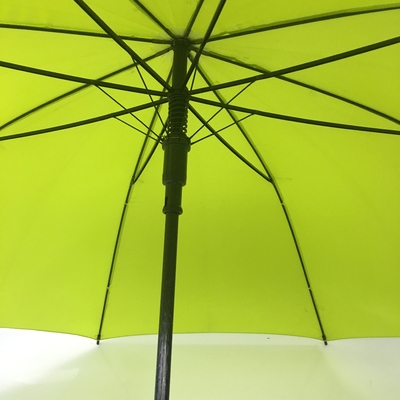 Winddicht zwart Compact Golf Parasol / Compact Golf regenjas met rechte handvat