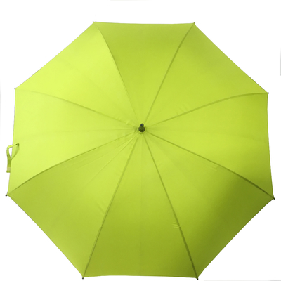 Winddicht zwart Compact Golf Parasol / Compact Golf regenjas met rechte handvat