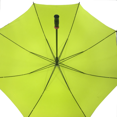 Winddicht zwart Compact Golf Parasol / Compact Golf regenjas met rechte handvat