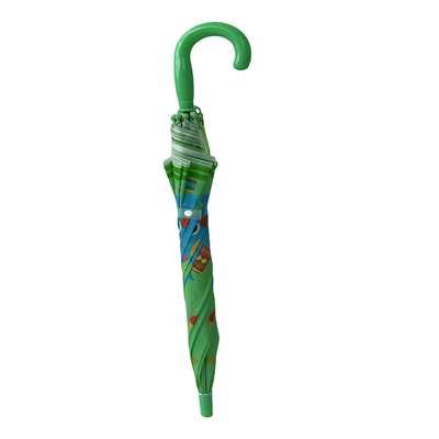 OEM Dome Catoon Kids paraplu met metalen as en glasvezel ribben