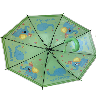 OEM Dome Catoon Kids paraplu met metalen as en glasvezel ribben