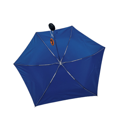 6 ribben Super Mini vouwcapsule paraplu met logo Groothandel met koffer