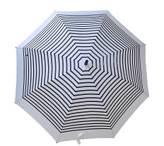 23 inch 8 glasvezel ribben auto open stok paraplu met J-vorm rubber bedekte plastic handvat