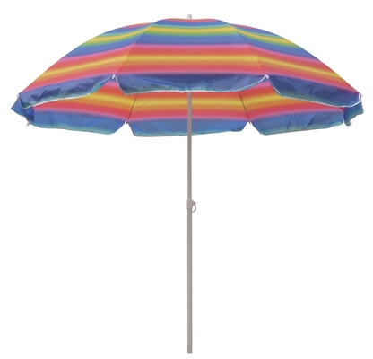 Metalen parasol met UPF 50 bescherming met 210 ton oxford stof.