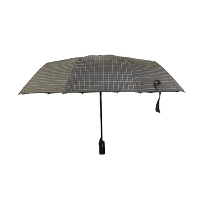 Automatische drievoudige reisparaplu met verbeterde duurzaamheid van metalen as en glasvezel frame