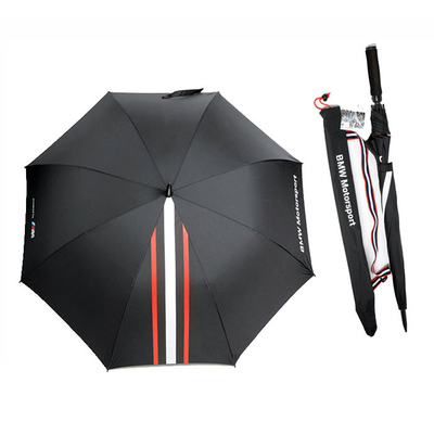 Gepersonaliseerde auto golf paraplu's met EVA handvat, nylon band.