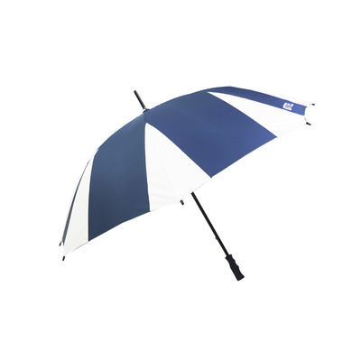 Polyester / Pongee Stof Bedrijfsmerk Golf Paraplu's Met Plastic Handle