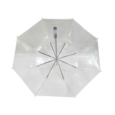 Duidelijke paraplu paraplu voor regen glasvezel ribben en aangepast ontwerp 23 inch met aluminium as