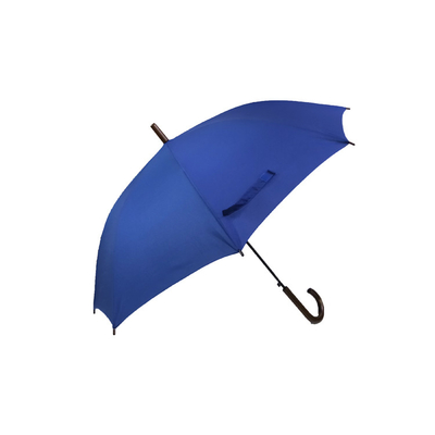 Op maat gemaakte golfparaplu's met houten handvat en metalen ribben in polyester / Pongee stof