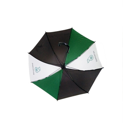 27 inch x8k Zwart Matt Glasvezel Frame Golf Paraplu Reclame Paraplu Kleur Naad Logo Op maat