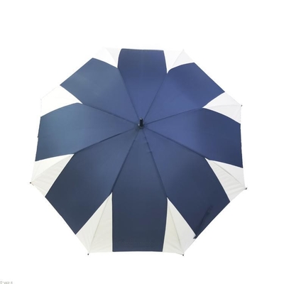 Polyester / Pongee Stof Bedrijfsmerk Golf Paraplu's Met Plastic Handle