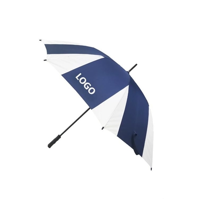 Polyester / Pongee Stof Bedrijfsmerk Golf Paraplu's Met Plastic Handle