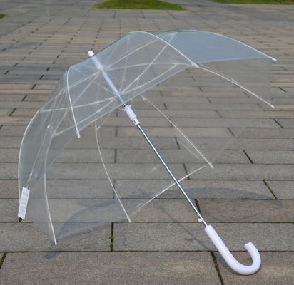 Doorzichtige paraplu voor regen Glasvezel ribben voor zowel mannen als vrouwen
