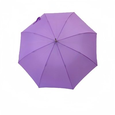 Aanpasbare waterdichte buitenste rechte paraplu met Pongee stof en gepersonaliseerde kleur matching glasvezel ribben ontwerp