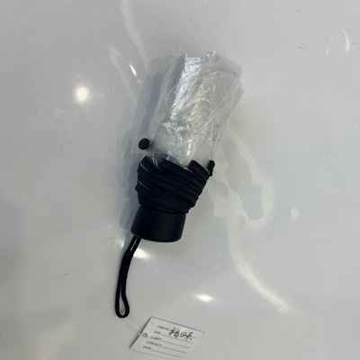 21 inch 5 opvouwbare dekking transparante paraplu voor regen handmatige open functie
