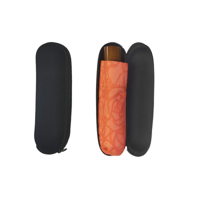 19 inch 6 ribben 5 opvouwbare paraplu met behuizing handig en stevig